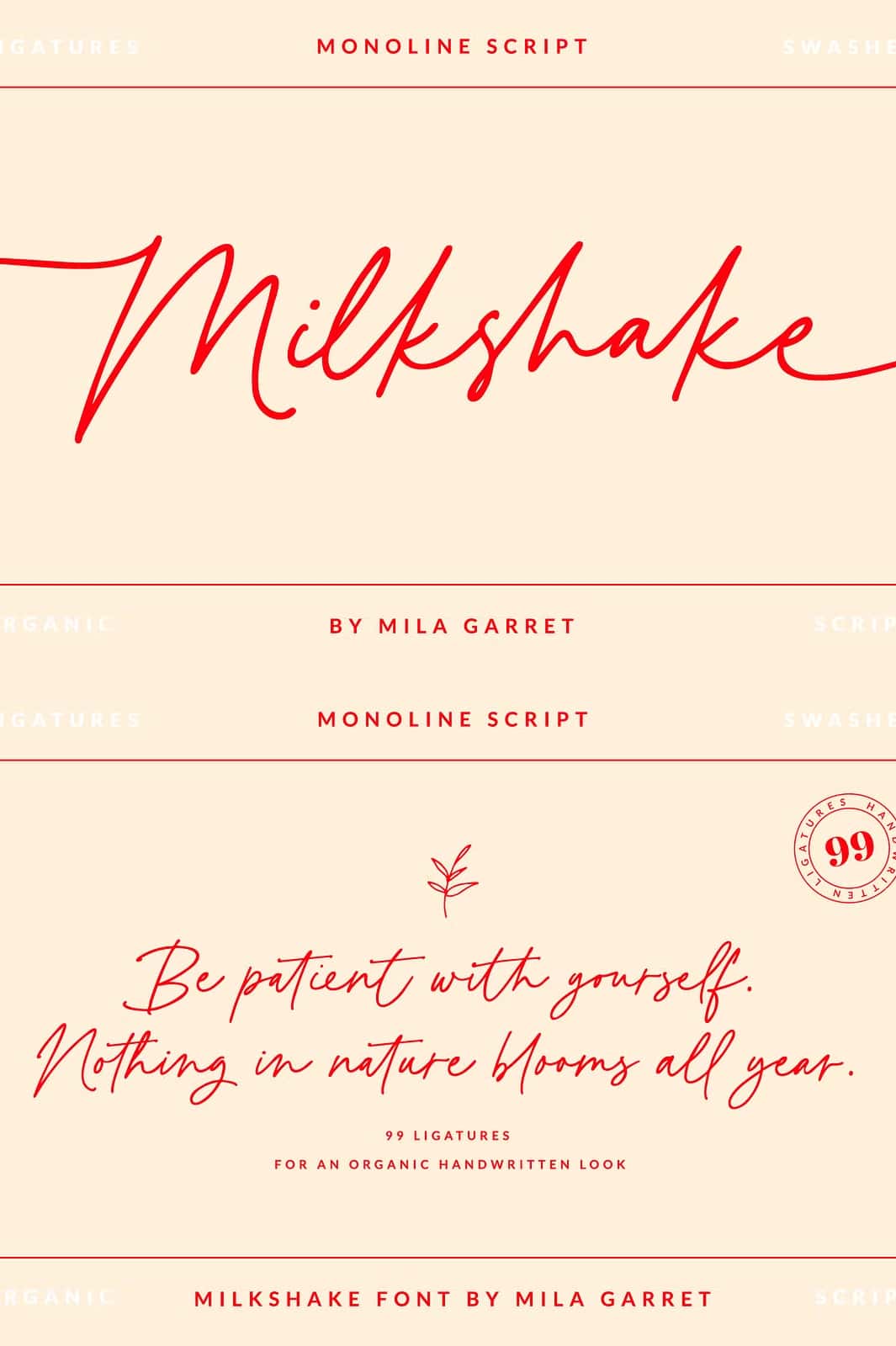 Milkshake Modern Handwritten Script - Coreografy