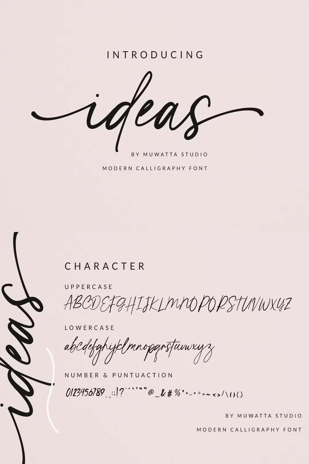 Ideas Script Font - Coreografy