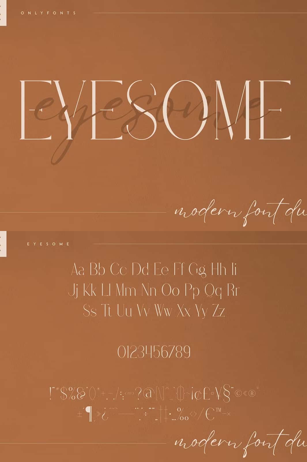 Eyesome - Modern Font Duo - Coreografy